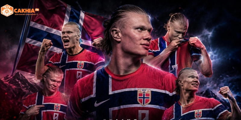 Erling Haaland đang là niềm hy vọng lớn nhất của bóng đá Na Uy.